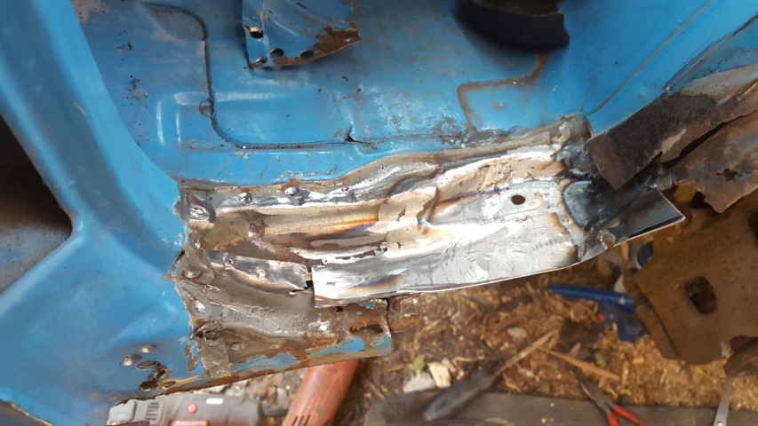 Bedford Rascal step repaired