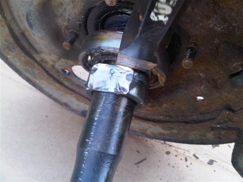 Bedford Rascal rear axle chisel position