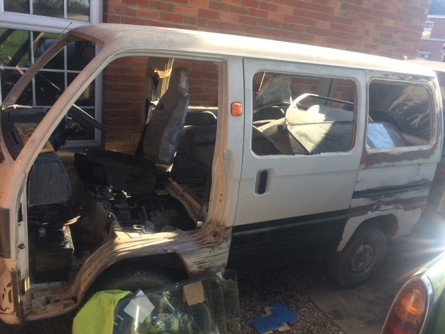 White Bedford Rascal window van
